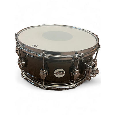 Used DW 14in Design Series Snare Gunmetal Gray Drum