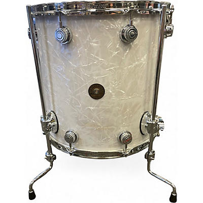 Used DW 16X16 Collector's Series Jazz TOM WHITE MARINE PEARL Drum