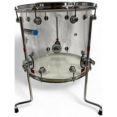 Used DW 16X16 Design SeriesAcrylic Clear Drum