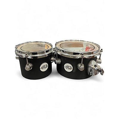 DW Used DW 2 Piece Design Concert Toms Satin Black Drum