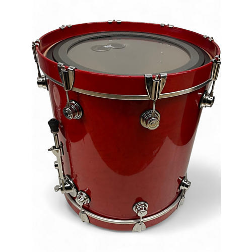 Used DW 3 Piece COLLECTOR SERIES MAPLE BLOOD RED LACQUER Drum Kit BLOOD RED LACQUER