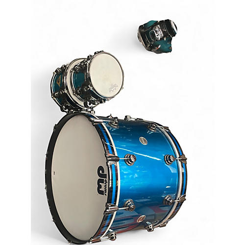 Used DW 3 Piece Collector's Series Anodized Blue Drum Kit Anodized Blue
