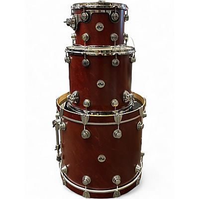 Used DW 3 Piece Collector's Series Satin Red Drum Kit