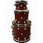 Used DW 3 Piece Collector's Series Satin Red Drum Kit Satin Red