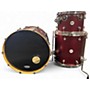Used DW 3 Piece Design Series Crimson Satin Metallic Drum Kit Crimson Satin Metallic