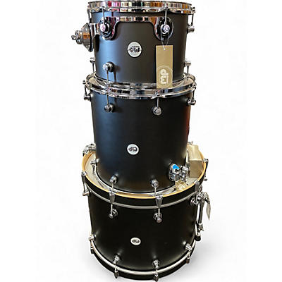 Used DW 3 Piece Design Series Flat Black Drum Kit