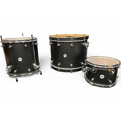 Used DW 3 Piece Design Series Satin Black Drum Kit