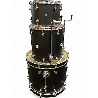 Used DW 3 Piece Design Series Satin Black Drum Kit