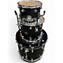 Used DW 3 Piece Performance Series BLACK MIRRA Drum Kit BLACK MIRRA