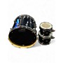 Used DW 3 Piece Performance Series Black Drum Kit Black