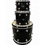 Used DW 3 Piece Performance Series Black Mirra Drum Kit Black Mirra