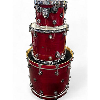 Used DW 3 Piece Performance Series Candy Apple Red Drum Kit