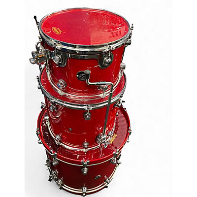 Used DW 3 Piece Performance Series Cherry Drum Kit