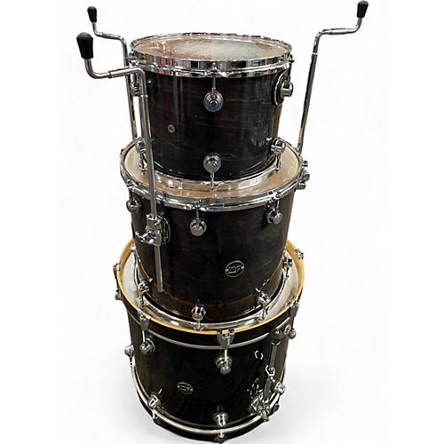 Used DW 3 Piece Performance Series Ebony Drum Kit Ebony