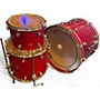 Used DW 3 Piece Performance Series red Drum Kit red