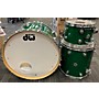 Used DW Used DW 3 piece Collector's Series GREEN SPARKLE Drum Kit GREEN SPARKLE