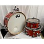 Used DW Used DW 3 piece Collector's Series Jazz Orange Glass Drum Kit Orange Glass