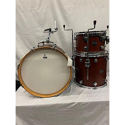 Used DW 3 piece Performance Series Tobacco Drum Kit