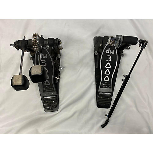 DW Used DW 3000 Series Double Double Bass Drum Pedal