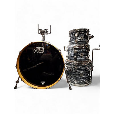 Used DW 4 Piece Collector's Series Black Oyster Drum Kit