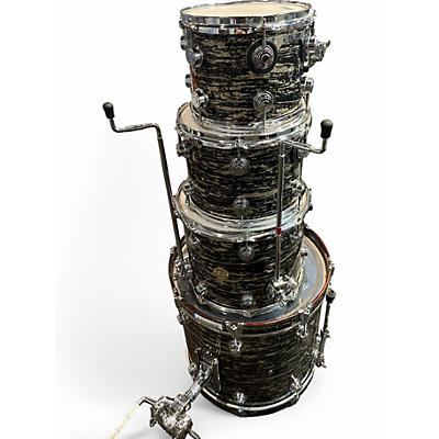 Used DW 4 Piece Collector's Series Black Oyster Drum Kit