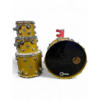 Used DW 4 Piece Collector's Series Gold Top Drum Kit