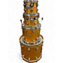 Used DW 4 Piece Collector's Series Maple Mahogany Vegas Gold Drum Kit Vegas Gold