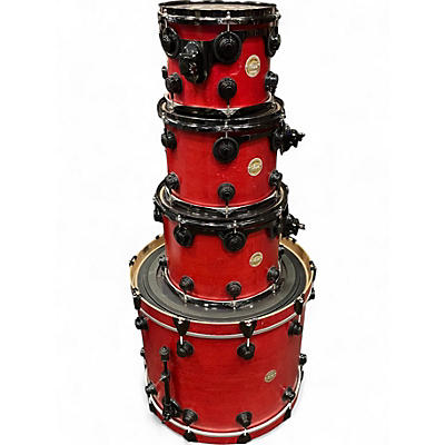 Used DW 4 Piece Collector's Series Maple Red Drum Kit