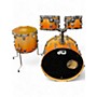 Used DW 4 Piece Collector's Series Natural Tangerine Fade Drum Kit Natural Tangerine Fade