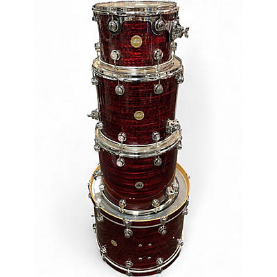 Used DW 4 Piece Collector's Series RED Drum Kit