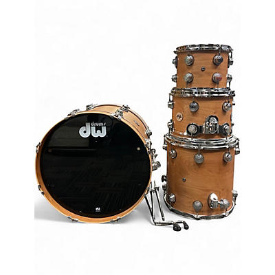 Used DW 4 Piece Collector's Series Satin Natural  Drum Kit