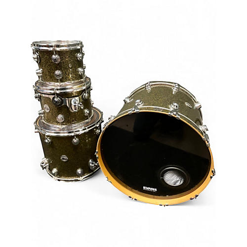 Used DW 4 Piece Collector's Series VLT Gold Drum Kit Gold