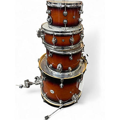 Used DW 4 Piece Design Series 2 Color Sunburst Drum Kit
