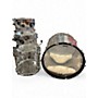 Used DW 4 Piece Design Series Acrylic Clear Drum Kit Clear