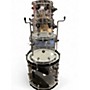 Used DW 4 Piece Design Series Acrylic Clear Drum Kit Clear
