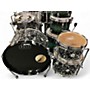 Used DW 4 Piece Design Series Frequent Flyer Black Lightning Drum Kit Black Lightning