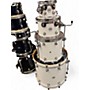 Used DW 4 Piece Design Series Gloss White Drum Kit Gloss White