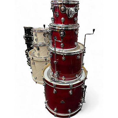 Used DW 4 Piece PERFORMER CHERRY STAIN LAQUER Drum Kit