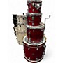 Used DW 4 Piece PERFORMER CHERRY STAIN LAQUER Drum Kit CHERRY STAIN LAQUER