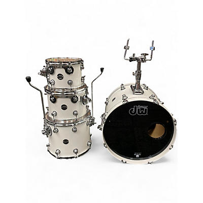 Used DW 4 Piece Performance Series Alpine White Drum Kit