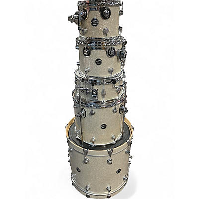 Used DW 4 Piece Performance Series BROKEN GLASS Drum Kit