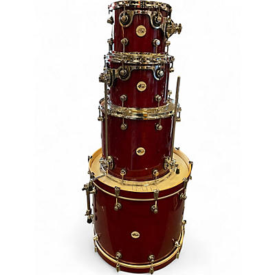 Used DW 4 Piece Performance Series CHERRY STAIN Drum Kit