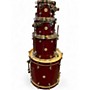 Used DW 4 Piece Performance Series CHERRY STAIN Drum Kit CHERRY STAIN