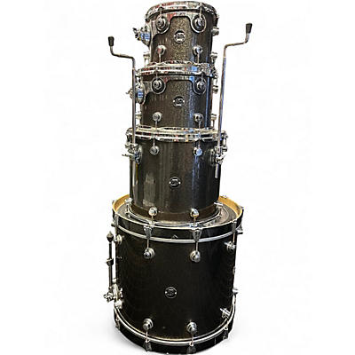 Used DW 4 Piece Performance Series Pewter Sparkle Drum Kit
