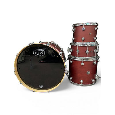 Used DW 4 Piece Performance Series Tobacco Drum Kit