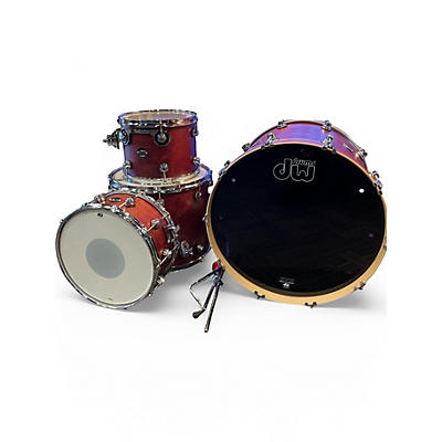 Used DW 4 Piece Performance Series Tobacco Stain Oil Drum Kit