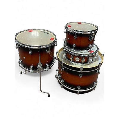 Used DW 4 Piece design series 4 piece sunburst Drum Kit