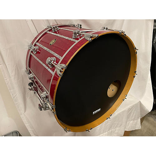 DW Used DW 4 piece COLLECTOR'S SERIES MARINE SHELL PACK RED MARINE PEARL