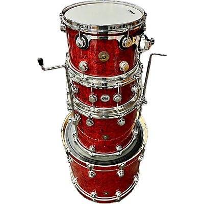 DW Used DW 4 piece Collector's Series Jazz CUSTOM RED Drum Kit