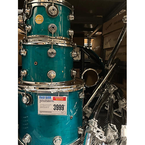 DW Used DW 4 piece Collector's Series Ocean Turquoise Drum Kit Ocean Turquoise